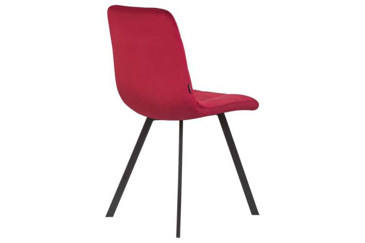 Стул обеденный DOBRIN ALEX SQUARE, черные матовые ножки, бордовый велюр (V108-85)-3