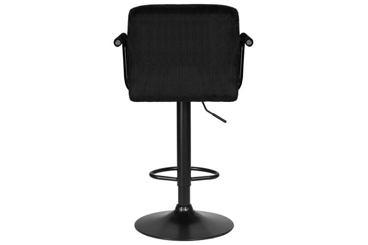Набор 2 шт Стул барный DOBRIN KRUGER ARM BLACK, черный вельвет (LAR-E2041-52)-5
