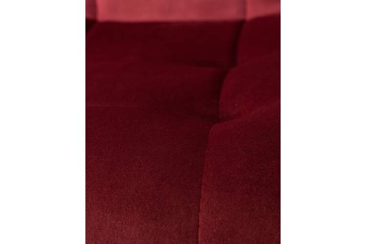 Набор 4 шт Стул обеденный DOBRIN CHILLY, Бордовый Holland 47, основание белое-9