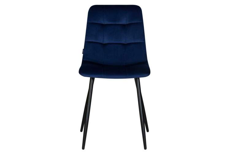 Стул обеденный DOBRIN CHILLY, Темно-синий Holland 60, основание черное-5