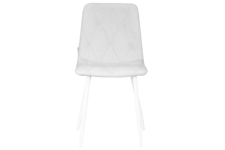 Набор 4 шт Стул обеденный DOBRIN CHILLY ROMBO, Светло-серый Simple 29, основание белое-5