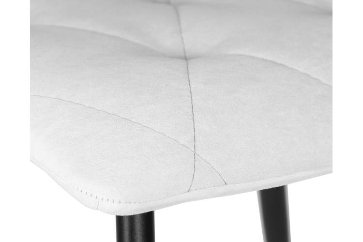 Набор 4 шт Стул обеденный DOBRIN CHILLY ROMBO, Светло-серый Simple 29, основание черный-7