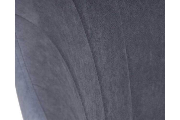 Стул обеденный DOBRIN NAOMI, ЭМАЛЬ ЧЕРНЫЙ МУАР велюр Catania Steel-8