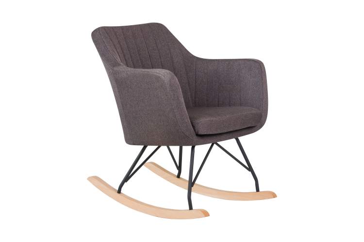 Набор 2 шт Кресло-качалка DOBRIN KIARA, серая ткань (LAR-106D-26)-2