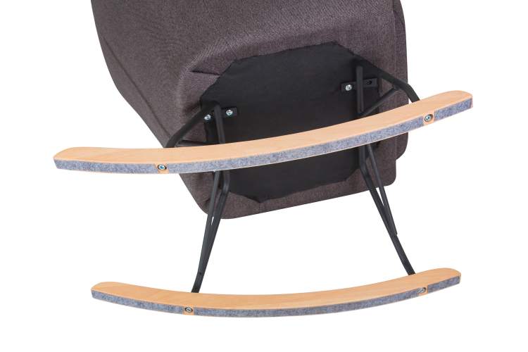 Набор 2 шт Кресло-качалка DOBRIN KIARA, серая ткань (LAR-106D-26)-9