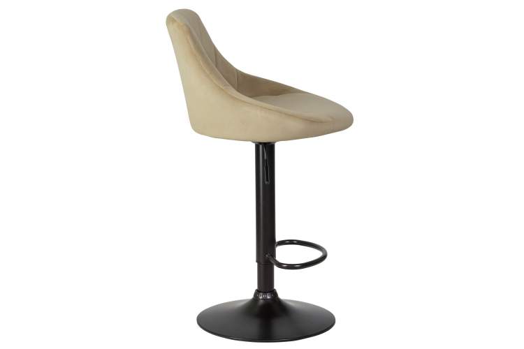 Набор 2 шт Стул барный DOBRIN LOGAN BLACK, мокко велюр (MJ9-9)-3