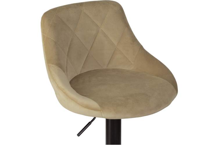 Набор 2 шт Стул барный DOBRIN LOGAN BLACK, мокко велюр (MJ9-9)-7