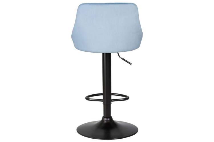 Стул барный DOBRIN LOGAN BLACK, пудрово-голубой велюр (MJ9-74)-4