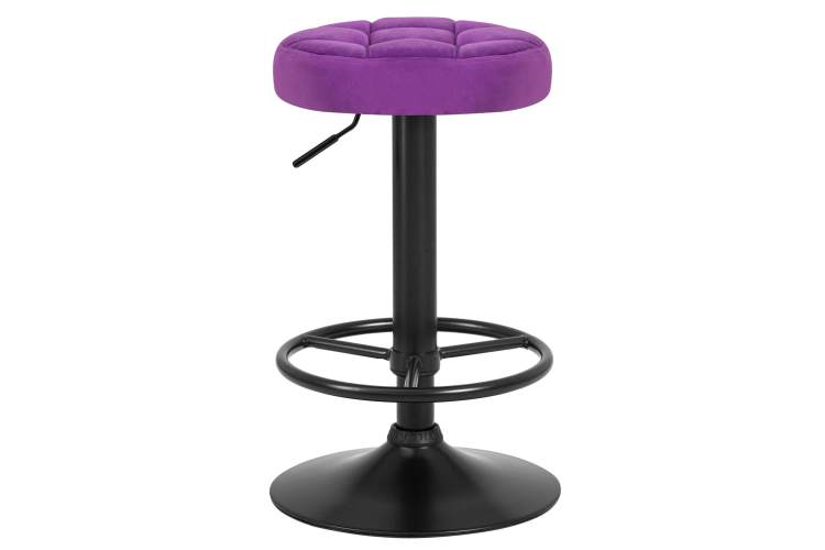 Набор 2 шт Табурет барный DOBRIN BRUNO BLACK, фиолет велюр (MJ9-58)-1