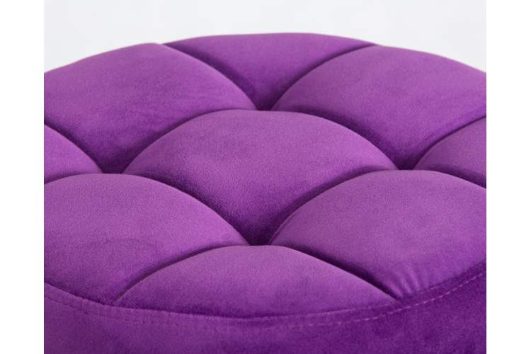 Набор 2 шт Табурет барный DOBRIN BRUNO BLACK, фиолет велюр (MJ9-58)-2