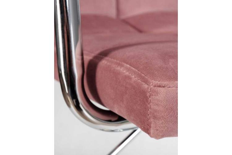 Стул барный DOBRIN KRUGER ARM, пудрово-розовый велюр (MJ9-32)-6