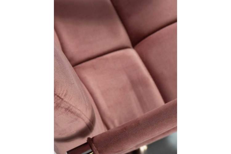 Стул барный DOBRIN KRUGER ARM, пудрово-розовый велюр (MJ9-32)-7