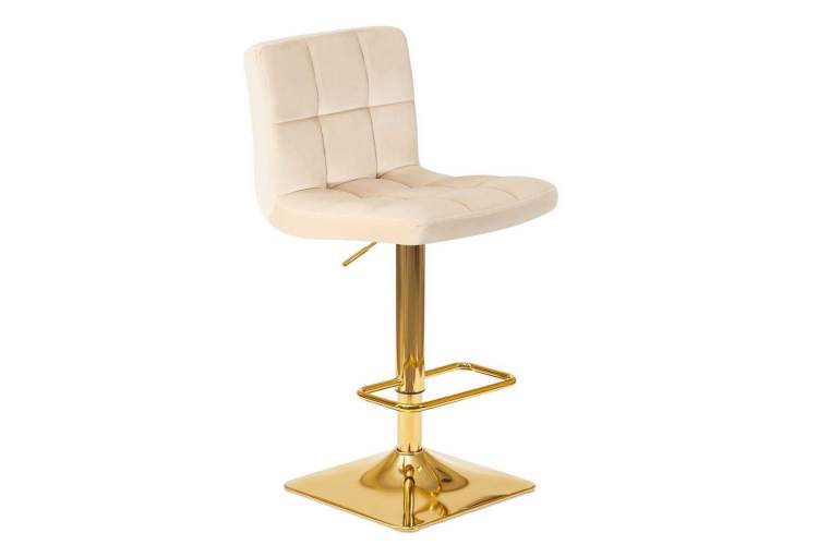 Стул барный DOBRIN GOLDIE, бежевый велюр (MJ9-10)-1