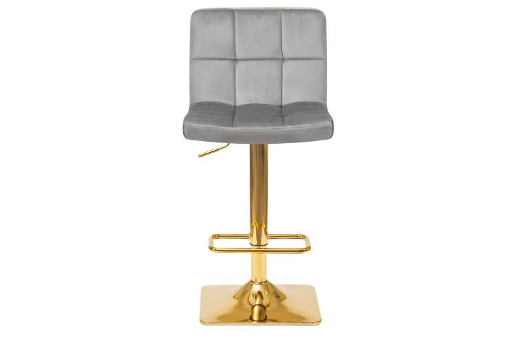 Набор 2 шт Стул барный DOBRIN GOLDIE, серый велюр (MJ9-75)-6