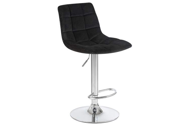 Набор 2 шт Стул барный DOBRIN TAILOR, черный велюр (MJ9-101)-1