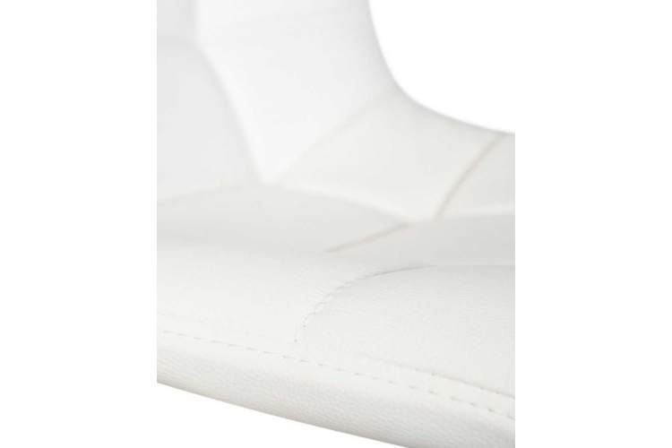 Стул барный DOBRIN TAILOR WHITE, белый PU-7