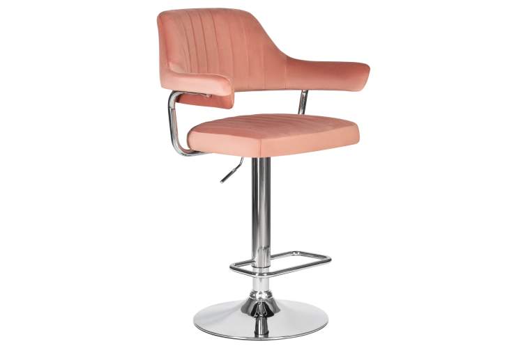 Набор 2 шт Стул барный DOBRIN CHARLY, пудрово-розовый велюр (MJ9-32)-2