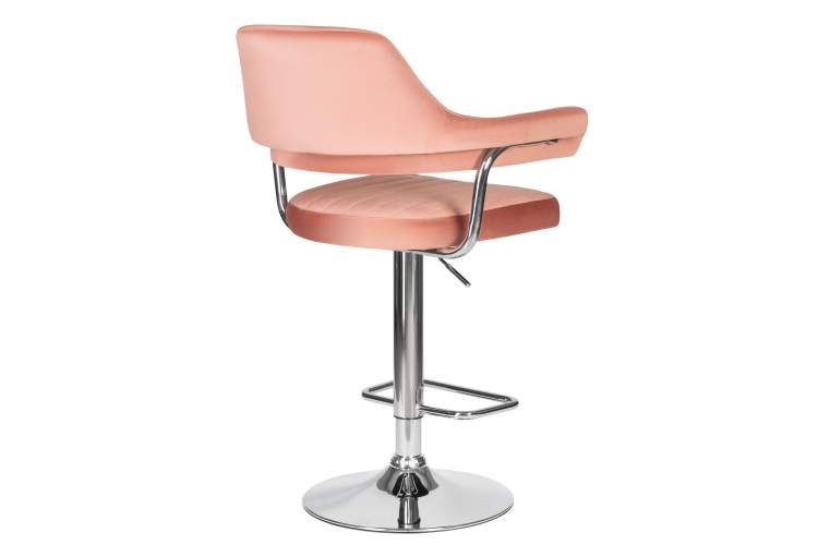 Набор 2 шт Стул барный DOBRIN CHARLY, пудрово-розовый велюр (MJ9-32)-4