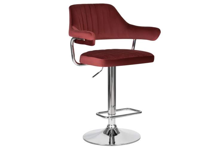 Набор 2 шт Стул барный DOBRIN CHARLY, винный велюр (MJ9-35)-1