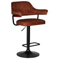 Стул барный DOBRIN CHARLY BLACK, терракотовый твид (LEO56) Стул барный DOBRIN CHARLY BLACK, терракотовый твид (LEO56)