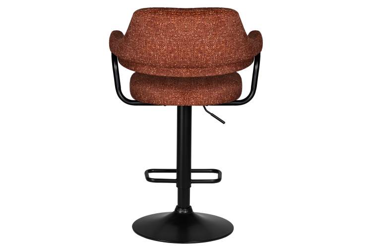 Стул барный DOBRIN CHARLY BLACK, терракотовый твид (LEO56)-4