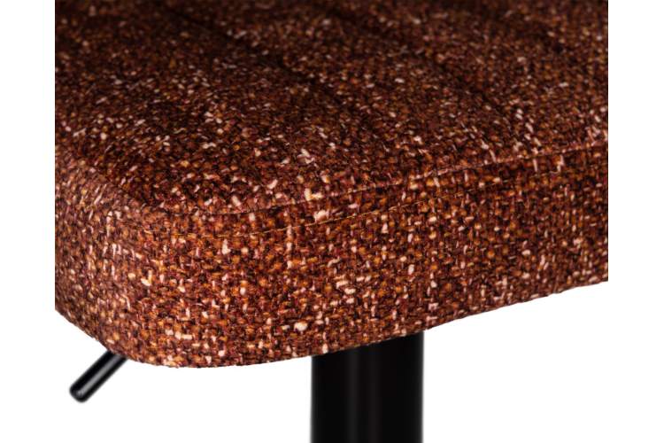 Стул барный DOBRIN CHARLY BLACK, терракотовый твид (LEO56)-6