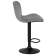 Набор 2 шт Стул барный DOBRIN BARNY BLACK, серый велюр (MJ9-75)
