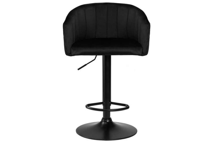 Стул барный DOBRIN DARCY BLACK, черный велюр (1922-21)-5