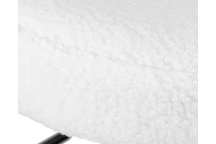 Набор 2 шт Табурет барный DOBRIN TEDDY BLACK, белый букле (13)-2