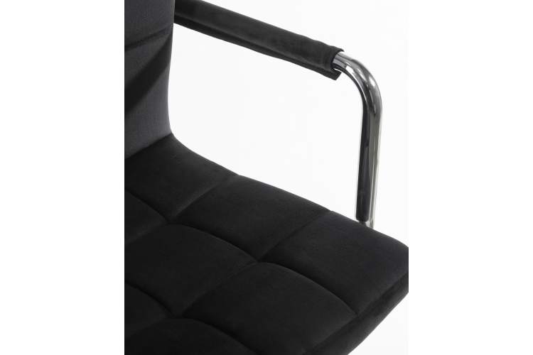 Набор 2 шт Офисное кресло для персонала DOBRIN TERRY, черный велюр (MJ9-101)-8