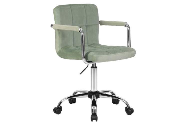 Офисное кресло для персонала DOBRIN TERRY, мятный велюр (MJ9-87)-1