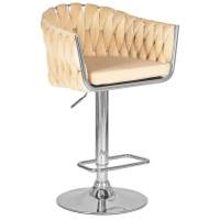 Стул барный MARCEL, бежевый велюр (MJ9-10) Стул барный MARCEL, бежевый велюр (MJ9-10)