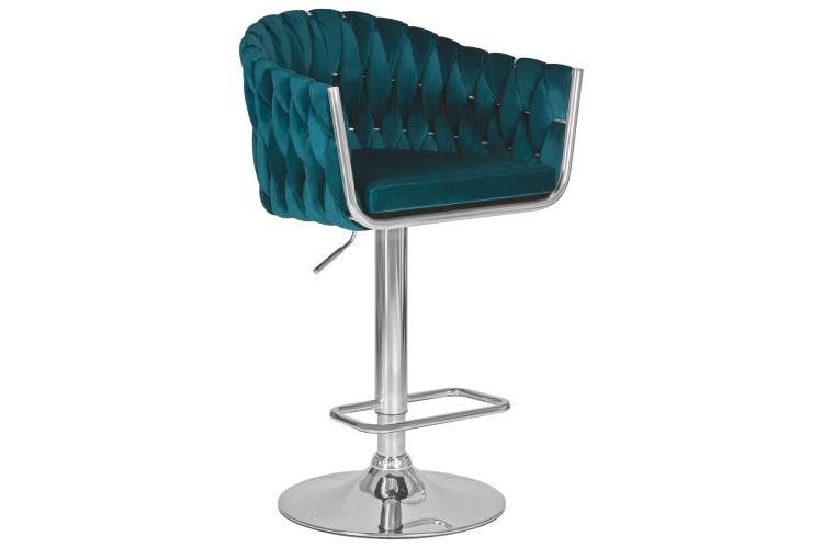 Набор 2 шт Стул барный DOBRIN MARCEL, морской волны велюр (MJ9-99)-1