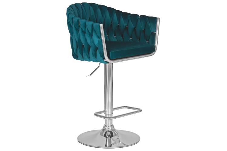 Набор 2 шт Стул барный DOBRIN MARCEL, морской волны велюр (MJ9-99)-2