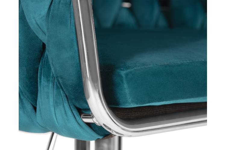 Набор 2 шт Стул барный DOBRIN MARCEL, морской волны велюр (MJ9-99)-8