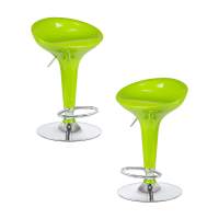 Набор 2 шт Стул барный DOBRIN BOMBA, салатовый
