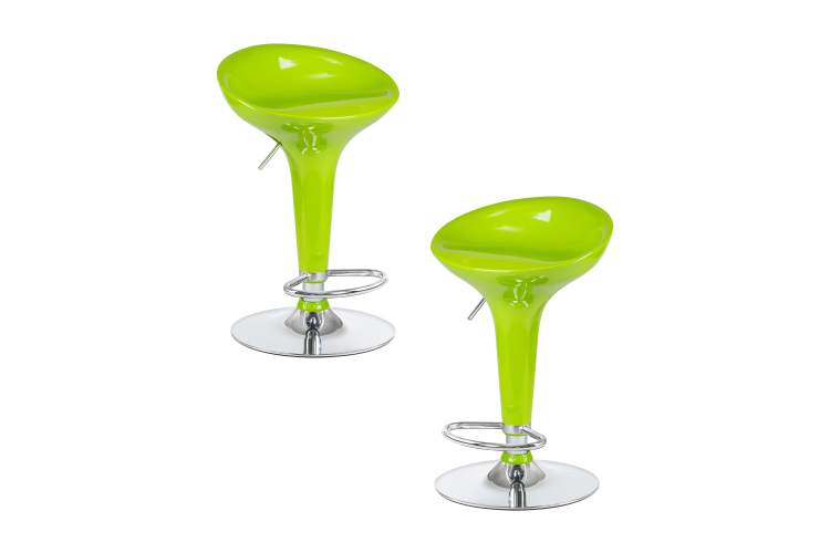 Набор 2 шт Стул барный DOBRIN BOMBA, салатовый