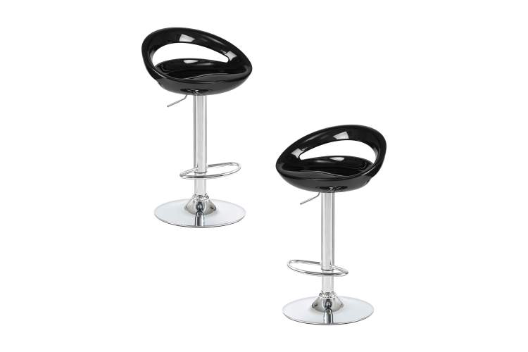 Набор 2 шт Стул барный DOBRIN DISCO, чёрный