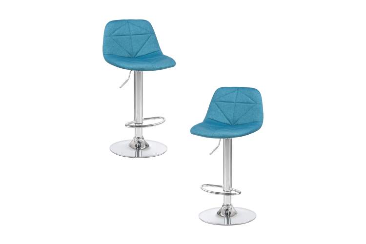 Набор 2 шт Стул барный DOBRIN DINA, синий