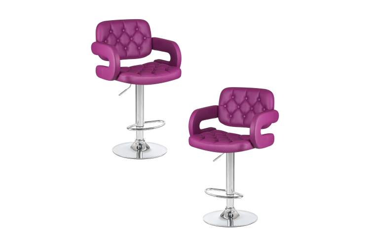 Набор 2 шт Стул барный DOBRIN TIESTO, фиолетовый