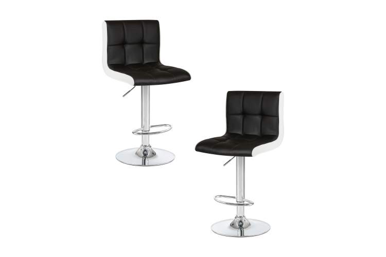 Набор 2 шт Стул барный DOBRIN CANDY, чёрно-белый