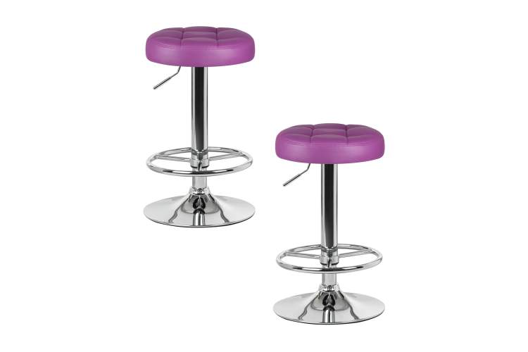 Набор 2 шт Табурет барный DOBRIN BRUNO, фиолетовый