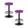 Набор 2 шт Табурет барный DOBRIN BRUNO BLACK, фиолет велюр (MJ9-58)