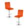 Набор 2 шт Стул барный DOBRIN KRUGER, оранжевый