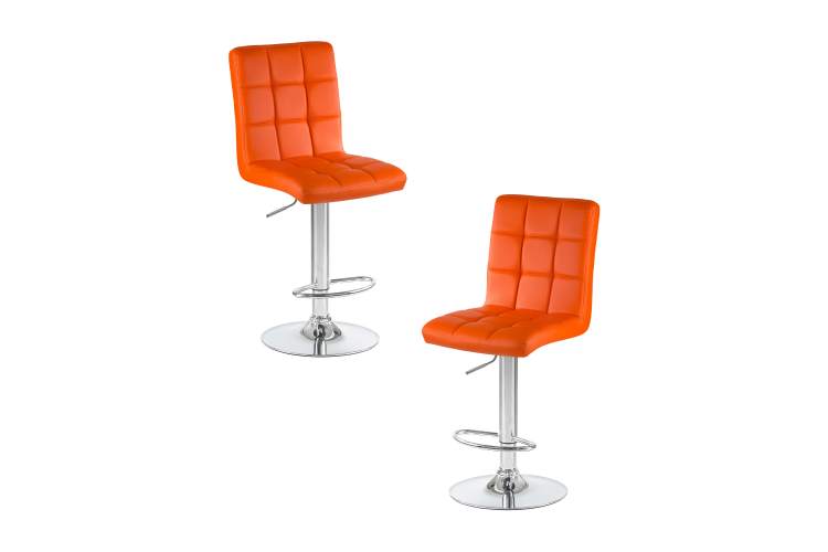 Набор 2 шт Стул барный DOBRIN KRUGER, оранжевый