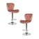 Набор 2 шт Стул барный DOBRIN BARNY, пудрово-розовый велюр (MJ9-32)
