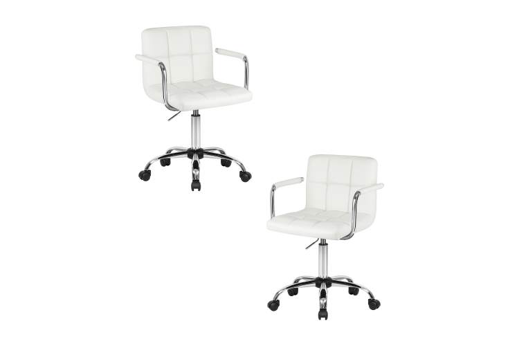 Набор 2 шт Офисное кресло для персонала DOBRIN TERRY, белый