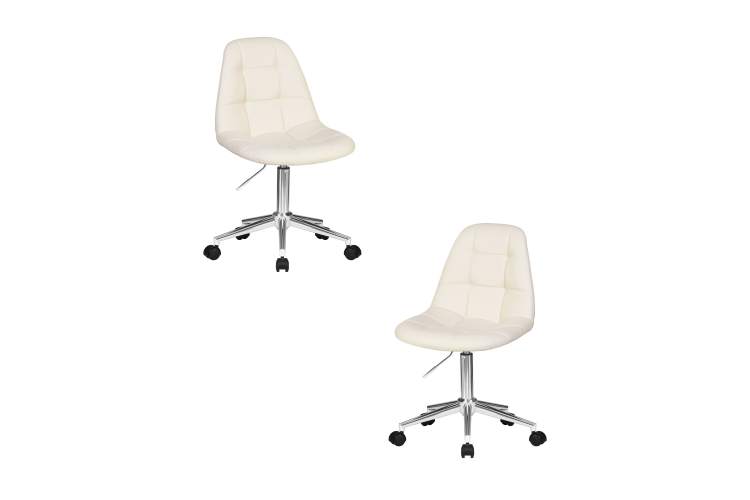 Набор 2 шт Офисное кресло для персонала DOBRIN MONTY, кремовый