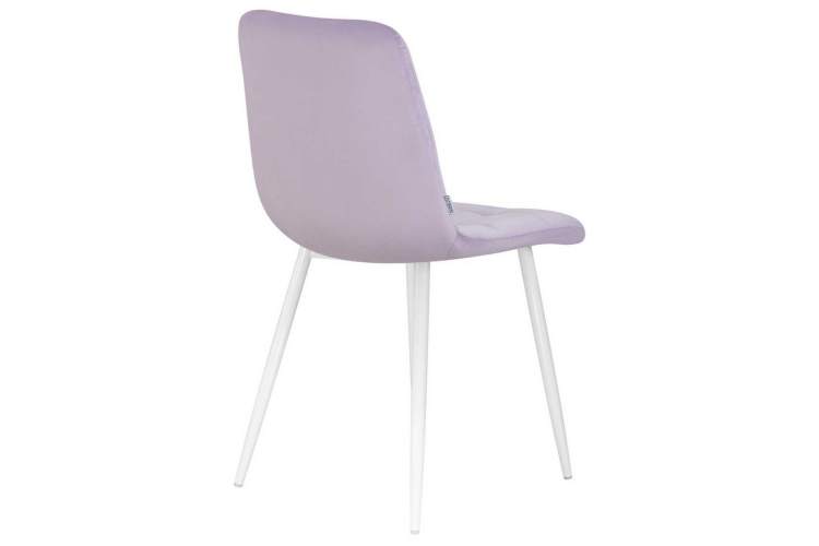 Стул обеденный DOBRIN ALEX, белые ножки, фиолетовый велюр (V108-49)-3