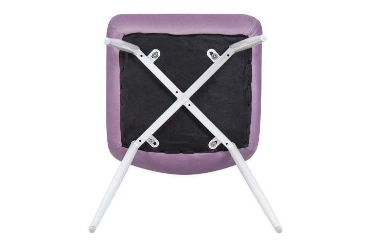 Стул обеденный DOBRIN ALEX, белые ножки, фиолетовый велюр (V108-49)-7